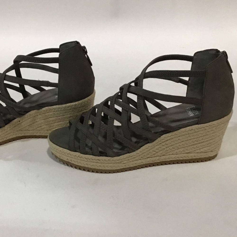 NEW!! Women’s Eileen Fisher “Cagey” Espadrille Grey Size 8